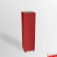 Red Plinth On Wheels (Lockable Castors)