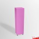 Pink Plinth On Wheels (Lockable Castors)