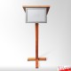 Freestanding Lectern With Frame & Acrylic Placemat
