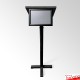Black Lectern With Frame & Clear Placemat (A4 A3 A2 A1 Branding Display)