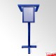 Blue Lectern With Frame & Clear Placemat (A4 A3 A2 A1 Branding Display)