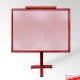 Red Lectern With Frame & Clear Placemat (A4 A3 A2 A1 Branding Display)