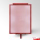 Red Lectern With Frame & Clear Placemat (A4 A3 A2 A1 Branding Display)