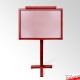 Red Lectern With Frame & Clear Placemat (A4 A3 A2 A1 Branding Display)