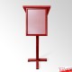 Red Lectern With Frame & Clear Placemat (A4 A3 A2 A1 Branding Display)