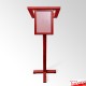 Red Lectern With Frame & Clear Placemat (A4 A3 A2 A1 Branding Display)