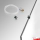 Overhead Signage Hanging Clear Wire & Clamp Kit (10mm Grip)