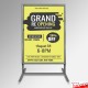 Double-sided Freestanding Pavement Sign Stand (A1 & A0 Poster Display)