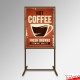 A0 Freestanding Pavement Sign Stand (Double-sided Stand, 180cm)