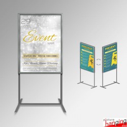 A0 Freestanding Pavement Sign Stand (Double-sided Stand, 180cm)