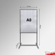 A0 Freestanding Pavement Sign Stand (Double-sided Stand, 180cm)