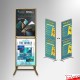 Multi A2 Freestanding Pavement Sign (Double-sided Stand, 180cm)