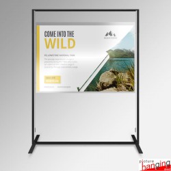 Poster Display Stand A0 (Freestanding 180cm Frame With Portrait or Landscape Poster Pocket)