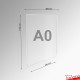 Poster Display Stand A0 (Freestanding 180cm Frame With Portrait or Landscape Poster Pocket)