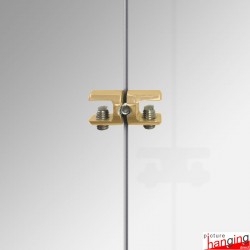 Gold Cable Shelf Support, Double (6MM, 8MM, 10MM Horizontal Grip)