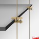 Gold Cable Shelf Support, Double (6MM, 8MM, 10MM Horizontal Grip)