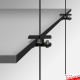 Black Cable Shelf Support, Double (6MM, 8MM, 10MM Horizontal Grip)