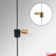 Black Cable Display Hook (Window Displays & Gallery Systems)