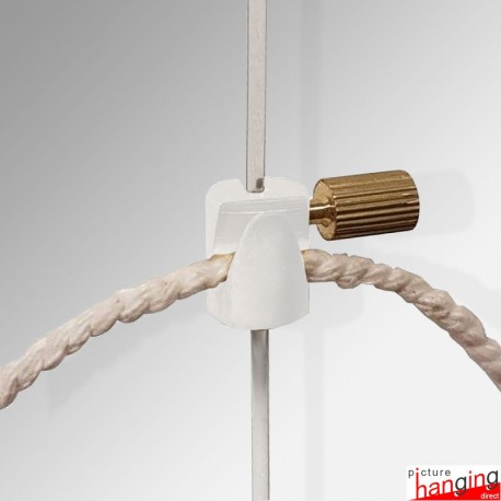 White Cable Display Hook (Window Displays & Gallery Systems)