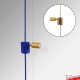 Blue Cable Display Hook (Window Displays & Gallery Systems)