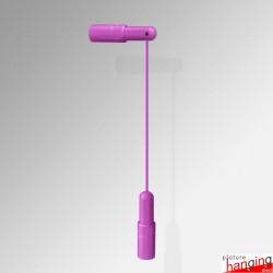 Wall to Floor Pink Cable Fitting, 4m Length