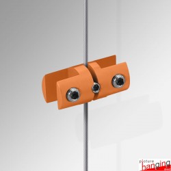 Orange Panel Support, Double (4MM, Side-by-Side Vertical Grips)