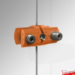 Orange 8MM Panel Support, Double (8MM Side-by-Side Vertical Grips)