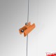 Orange 8MM Panel Support, Double (8MM Side-by-Side Vertical Grips)