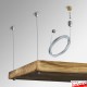 Ceiling Hanging Wooden Shelves Cable Kit (Suspended Shelf Fittings Only - NO WOOD)