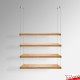 Ceiling Hanging Wooden Shelves Cable Kit (Suspended Shelf Fittings Only - NO WOOD)