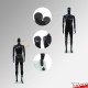 Black Mannequin Upright Male - Full Body Retail Dummy