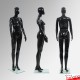 Black Mannequin Upright Female - Full Body Retail Dummy