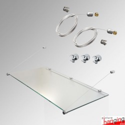 Cable Glass Shelving Kit (Fittings Only, No Glass)