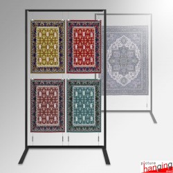 Expo Carpet Rack Display Stand - Double-sided