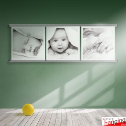 Photo Hanging Tracks, Top & Bottom Display Rail (Present Posters, Photographs & More)