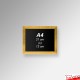 Wood Frame Chalkboards - A4 A3 A2 A1 Framed Blackboard (Non-printed)