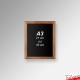 Wood Frame Chalkboards - A4 A3 A2 A1 Framed Blackboard (Non-printed)