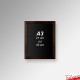 Wood Frame Chalkboards - A4 A3 A2 A1 Framed Blackboard (Non-printed)