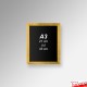 Wood Frame Chalkboards - A4 A3 A2 A1 Framed Blackboard (Non-printed)