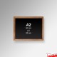 Wood Frame Chalkboards - A4 A3 A2 A1 Framed Blackboard (Non-printed)