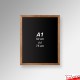 Wood Frame Chalkboards - A4 A3 A2 A1 Framed Blackboard (Non-printed)