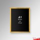 Wood Frame Chalkboards - A4 A3 A2 A1 Framed Blackboard (Non-printed)