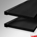 Wooden Floating Black Shelf (Black Float-effect Bracket & MFC Board)