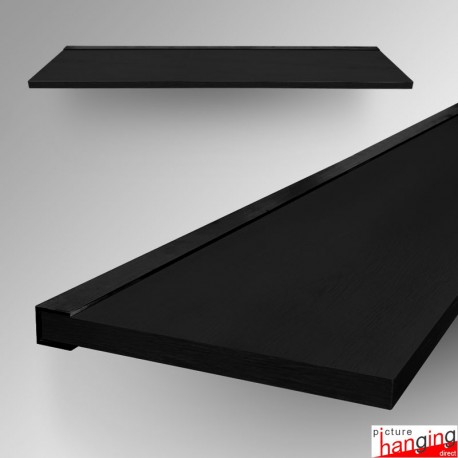 Black Mantel Shelf (Heat-resistant Fireplace Wooden Shelving In Black)