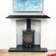 Black Mantel Shelf (Heat-resistant Fireplace Wooden Shelving In Black)