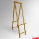 Back to Back Tall Wooden Easel (Double-sided Folding H-frame)