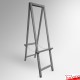 Back to Back Tall Wooden Easel (Double-sided Folding H-frame)