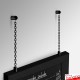 Wall Chain Hanging Framed Chalkboard Set - Hang Cafe & Restaurant Menus!