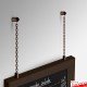 Wall Chain Hanging Framed Chalkboard Set - Hang Cafe & Restaurant Menus!