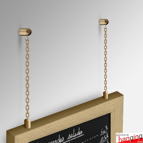 Wall Chain Hanging Framed Chalkboard Set - Hang Cafe & Restaurant Menus!